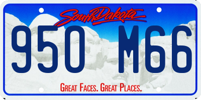 SD license plate 95OM66