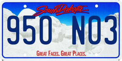 SD license plate 95ON03