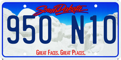 SD license plate 95ON10