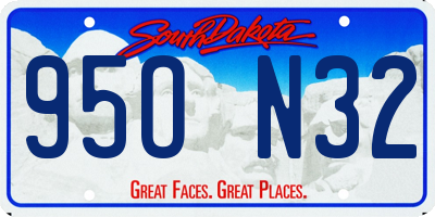SD license plate 95ON32