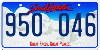 SD license plate 95OO46