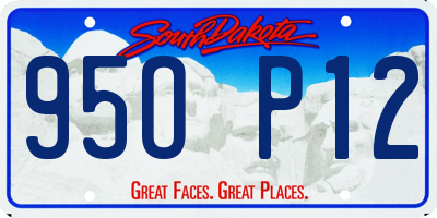 SD license plate 95OP12