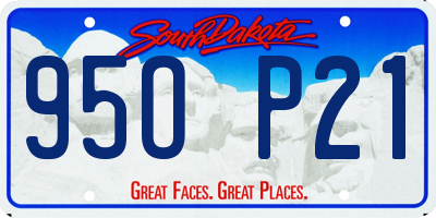SD license plate 95OP21