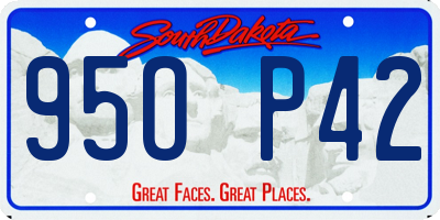 SD license plate 95OP42