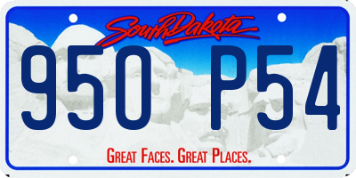 SD license plate 95OP54