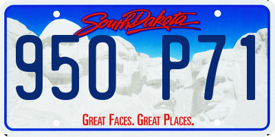 SD license plate 95OP71