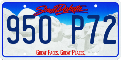 SD license plate 95OP72