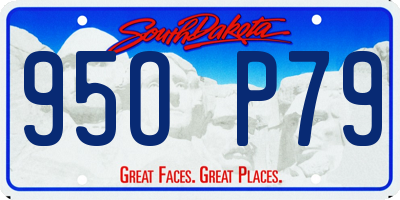 SD license plate 95OP79