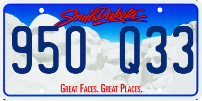 SD license plate 95OQ33