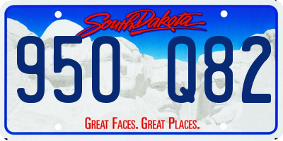 SD license plate 95OQ82