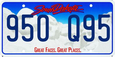 SD license plate 95OQ95