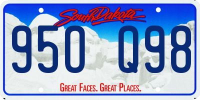 SD license plate 95OQ98