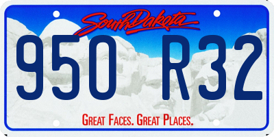 SD license plate 95OR32