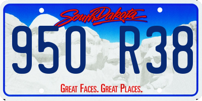 SD license plate 95OR38