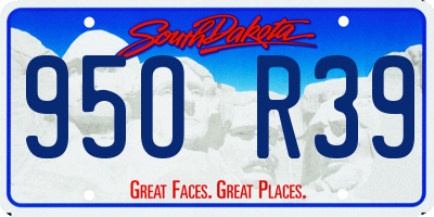 SD license plate 95OR39
