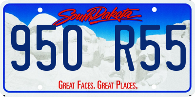 SD license plate 95OR55