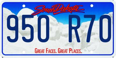 SD license plate 95OR70