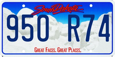 SD license plate 95OR74