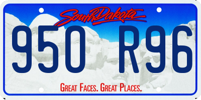 SD license plate 95OR96