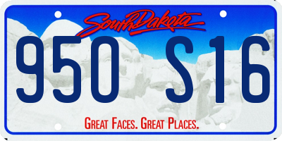 SD license plate 95OS16