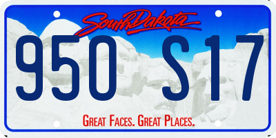 SD license plate 95OS17