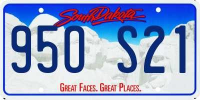 SD license plate 95OS21