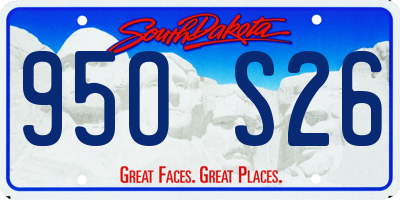 SD license plate 95OS26
