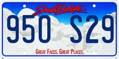 SD license plate 95OS29