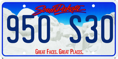 SD license plate 95OS30