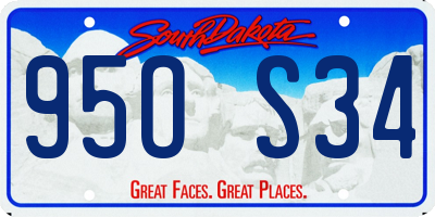 SD license plate 95OS34