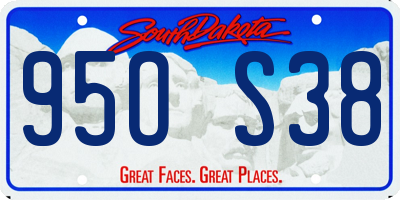 SD license plate 95OS38