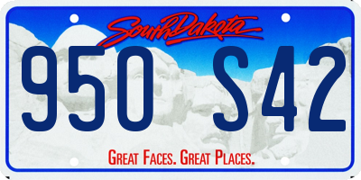 SD license plate 95OS42