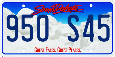 SD license plate 95OS45