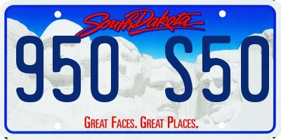 SD license plate 95OS50