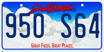 SD license plate 95OS64
