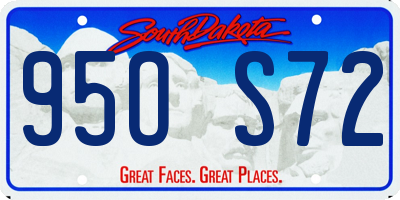 SD license plate 95OS72