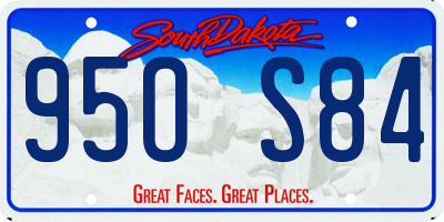 SD license plate 95OS84