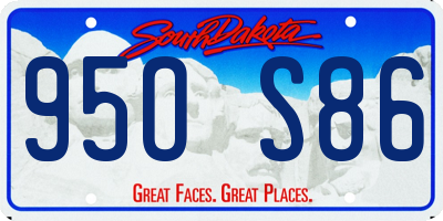 SD license plate 95OS86