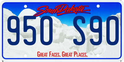 SD license plate 95OS90