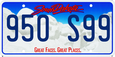 SD license plate 95OS99