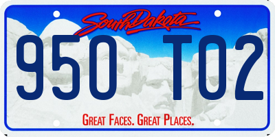 SD license plate 95OT02