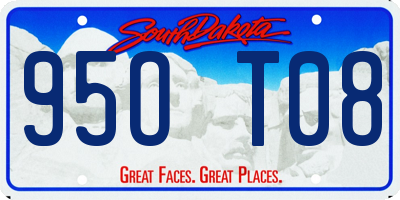 SD license plate 95OT08
