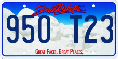 SD license plate 95OT23