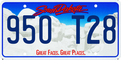 SD license plate 95OT28