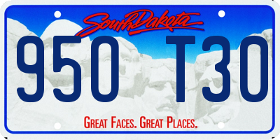 SD license plate 95OT30