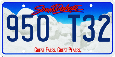 SD license plate 95OT32