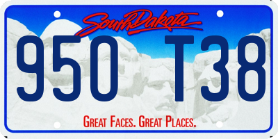 SD license plate 95OT38