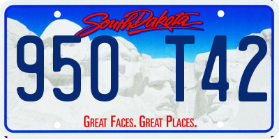 SD license plate 95OT42