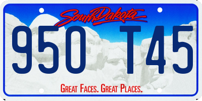 SD license plate 95OT45