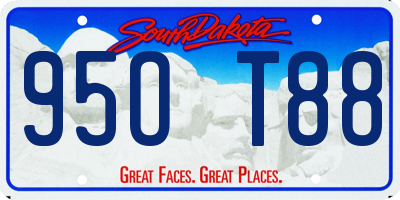 SD license plate 95OT88